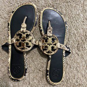 Tory Burch Snakeskin Miller  size 8.5